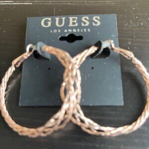 Guess Los Angeles hoop earrings.